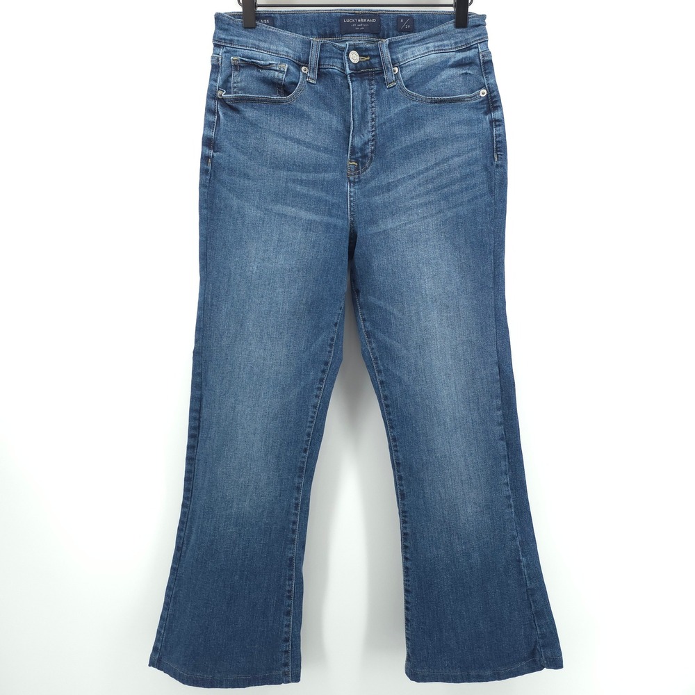 Lucky Brand Stevie High Rise Flare Women Jeans 8/29 Blue Denim Retro Flare